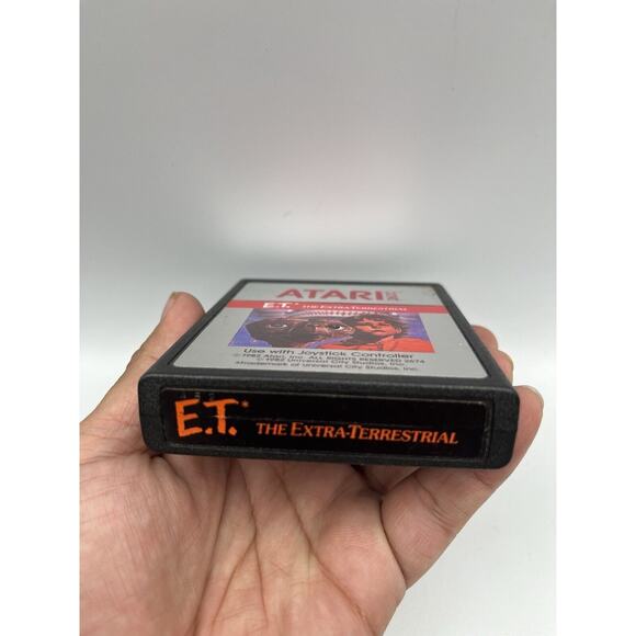 ET THE EXTRA TERRESTRIAL Atari 2600 Game cartridge tested - Picture 3 of 5